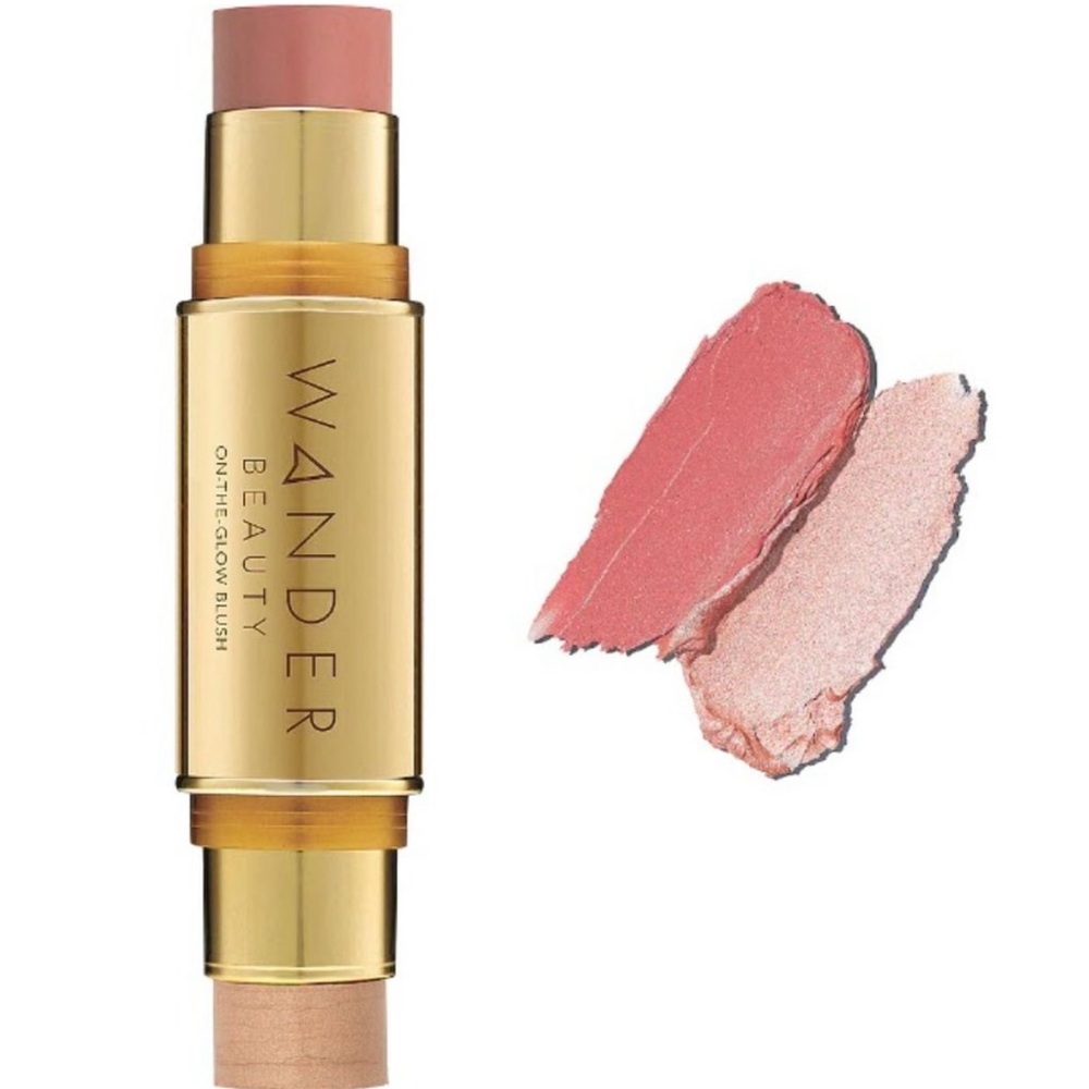NEW Sealed WANDER Beauty On-The-Glow Blush & Illuminator Petal Pink/ Nude Glow